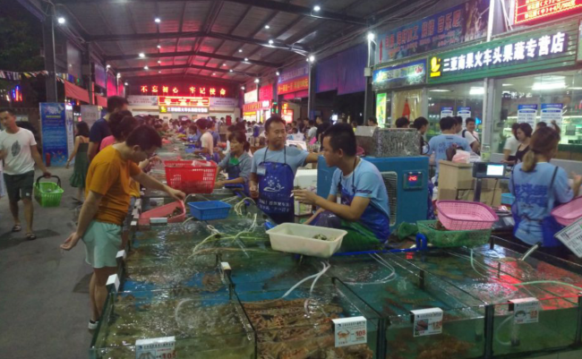海南自驾游 吃海鲜